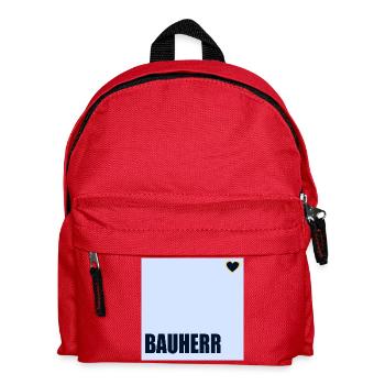 HOUSE CONSTRUCTION BUILDER HERZ - Kids' Backpack - red - Front