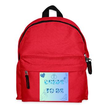 Braut To Be Farbverlauf Muster - Kinder Rucksack - Rot - Vorne
