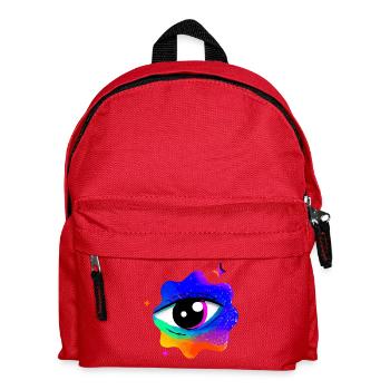 Nébuleuse de l’œil arc-en-ciel vif - Sac à dos Enfant - rouge - Devant