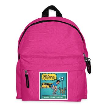 Hohe Messlatte für morgen - Kinder Rucksack - Fuchsia - Vorne