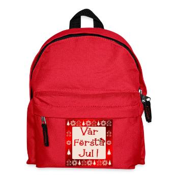 Notre premier Noël - Sac à dos Enfant - rouge - Devant