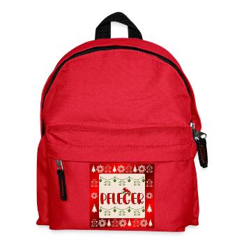 Pflege Pflegefachkräfte Weihnachten Pfleger - Kinder Rucksack - Rot - Vorne