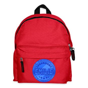 Vorname Emilie - Kinder Rucksack - Rot - Vorne