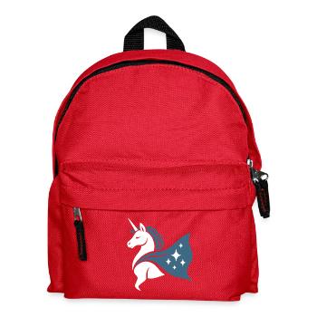Strong Star Unicorn, Noble Superheroine - Kids' Backpack - red - Front