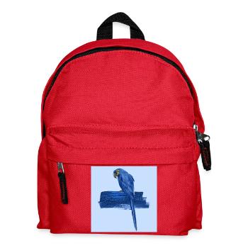 Perroquet bleu - Sac à dos Enfant - rouge - Devant