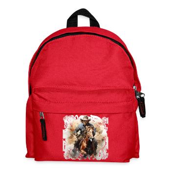 Wild West Rodeo Rider - Kids' Backpack - red - Front