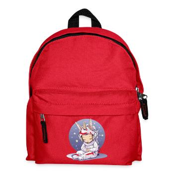 Petite licorne en manteau de méditation - Sac à dos Enfant - rouge - Devant
