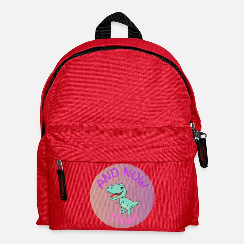 UND JETZT RAWR - Dino - Kinder Rucksack - Rot