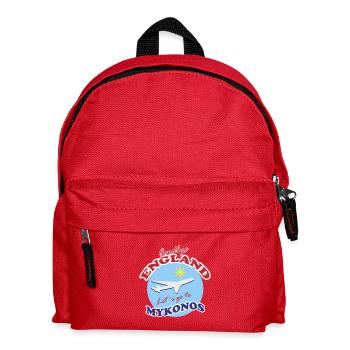 Goodbye England Let´s go to Mykonos  - Kids' Backpack - red - Front