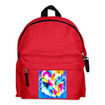Explosion of colour in watercolour - Kids' Backpack - red - Front