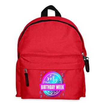 Célébration de ma semaine d’anniversaire - Sac à dos Enfant - rouge - Devant