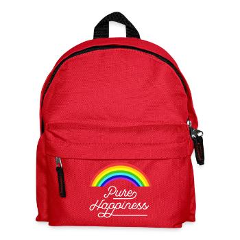 Citation de l’arc-en-ciel du bonheur pur - Sac à dos Enfant - rouge - Devant