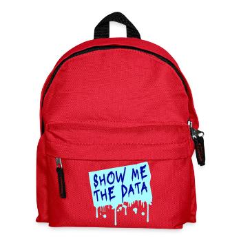 Show Me The Data Lustig Nerd Analyst Sarkastisch - Kinder Rucksack - Rot - Vorne
