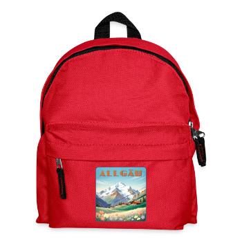 Allgäu - Kinder Rucksack - Rot - Vorne