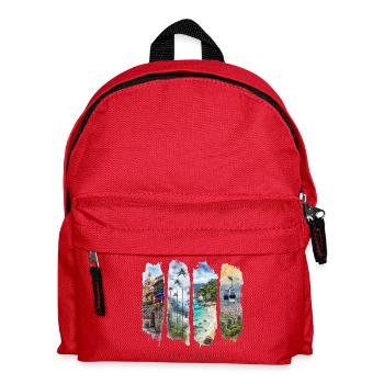 Kolumbien Travel – Südamerika Kultur & Land Motiv - Kinder Rucksack - Rot - Vorne