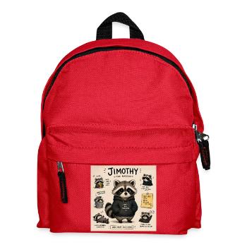 Timothy le raton laveur à capuche - Sac à dos Enfant - rouge - Devant