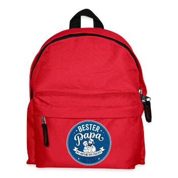 Bester Papa Mit Abstand - Kinder Rucksack - Rot - Vorne