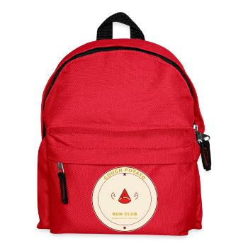 Couch Potato Run Club Badge - Kids' Backpack - red - Front