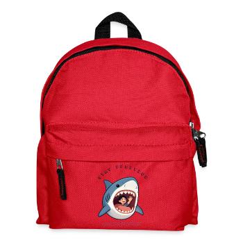 Shark Smile Stay Positive - Kids' Backpack - red - Front
