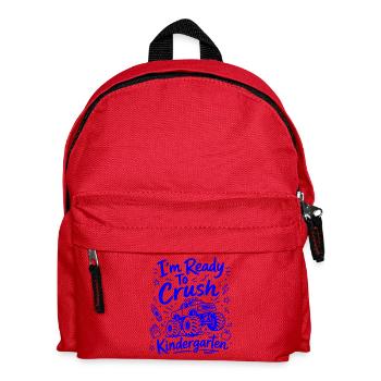 I'm Ready Crush Kindergarten - Cute Monster Truck - Kids' Backpack - red - Front