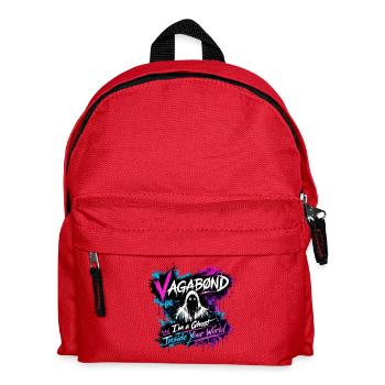 Vagabond Ghost Graffiti - Kids' Backpack - red - Front