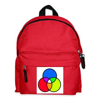 Venn diagram - Kids' Backpack - red - Front