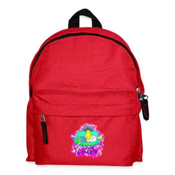 I'm taking a Paws: Cat making biscuits - Kids' Backpack - red - Front