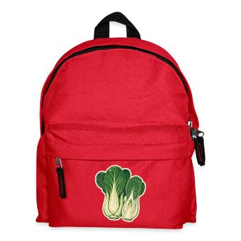 Pak Choi botanisch - Kinder Rucksack - Rot - Vorne
