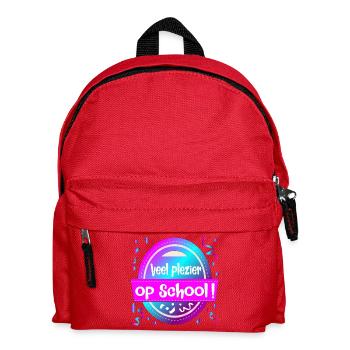 Viel Spaß in der Schule - Kinder Rucksack - Rot - Vorne