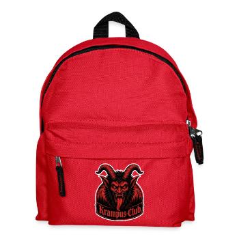 Krampus Club Alpen Folklore Holzschnitt Horror Shi - Kinder Rucksack - Rot - Vorne
