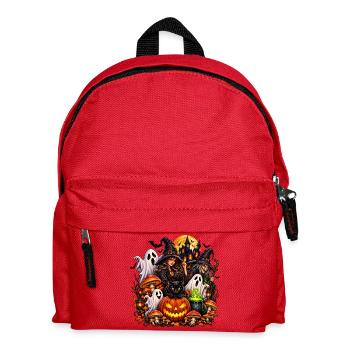 Magische Halloween Hexen & Geist - Kinder Rucksack - Rot - Vorne