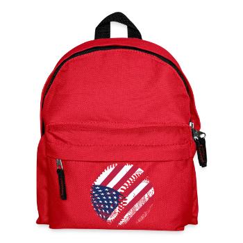 USA Flag Baseball American Patriot Sports - Kinder Rucksack - Rot - Vorne