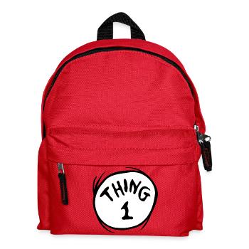 Le Chat Chapeauté Thing 1 Design Costume - Sac à dos Enfant - rouge - Devant