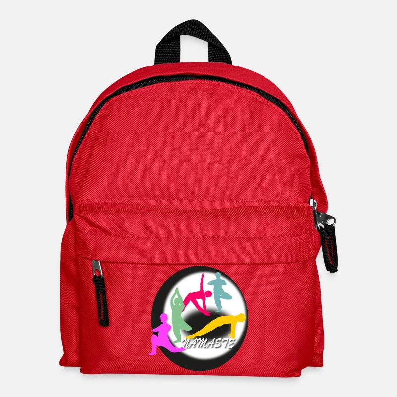 Yoga Logo - Kinder Rucksack - Rot