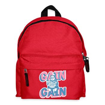 Dessin animé Gain Gain Gain Gym Girl - Sac à dos Enfant - rouge - Devant