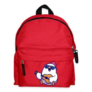 Penguin Guitar Beach Jam - Kids' Backpack - red - Front
