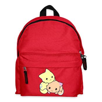 Cats Kitties Babies Sweet Anime - Kids' Backpack - red - Front