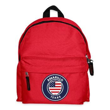 Insigne texan dans l’écu américain - Sac à dos Enfant - rouge - Devant