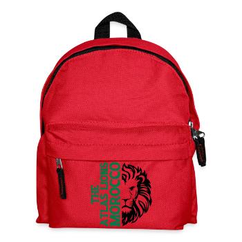 Typographie verticale du Maroc avec AtlasLion - Sac à dos Enfant - rouge - Devant