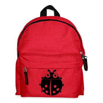 Black ladybug - Kids' Backpack - red - Front