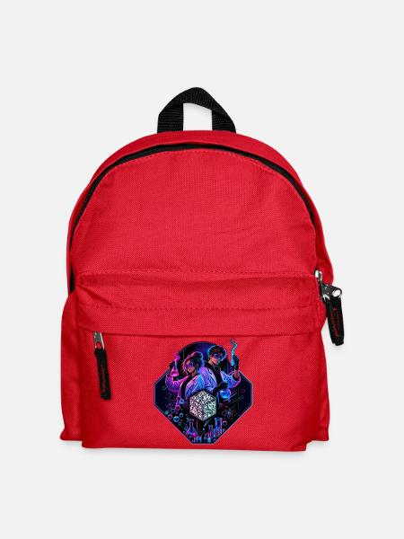 Chemie Wissenschaft Labor – Neon Science Art - Kinder Rucksack - Rot