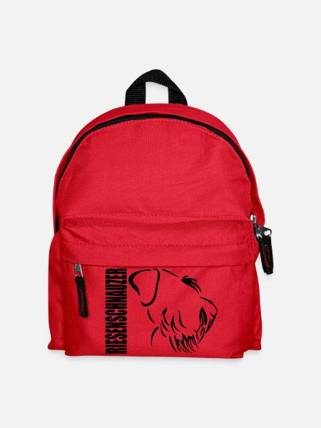 RIESENSCHNAUZER PROFIL - Kinder Rucksack - Rot