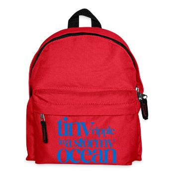 Tiny ripple in a stormy ocean - Kids' Backpack - red - Front