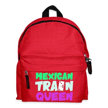 Mexican Train Domino - Kinder Rucksack - Rot - Vorne
