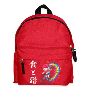Rainbow Ride : Cycliste de Trails Foodie - Sac à dos Enfant - rouge - Devant