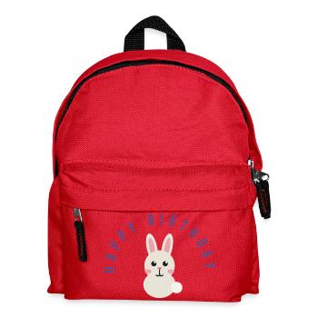 HAPPY BIRTHDAY. HAPPY BIRTHDAY. ANNIVERSARY. - Kids' Backpack - red - Front