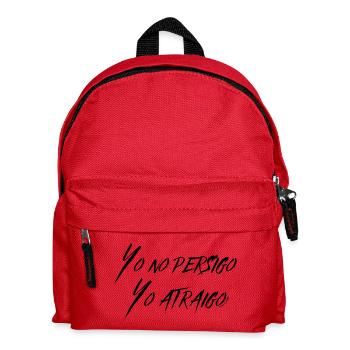 ICH JAGE NICHT, ICH ZIEHE AN - Kinder Rucksack - Rot - Vorne