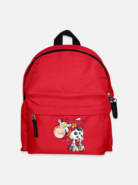 Cute Cow - Kids' Backpack - red