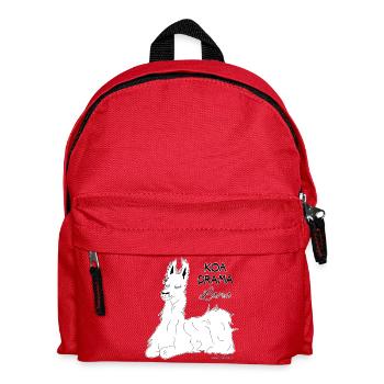 KOA DRAMA Lama - no drama Lama, dialect - Kids' Backpack - red - Front