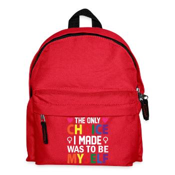 LGBT Pride Month - Die einzige Entscheidung, die ich getroffen habe, war, - Kinder Rucksack - Rot - Vorne